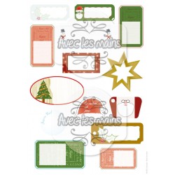 Étiquettes - Noël - stamp